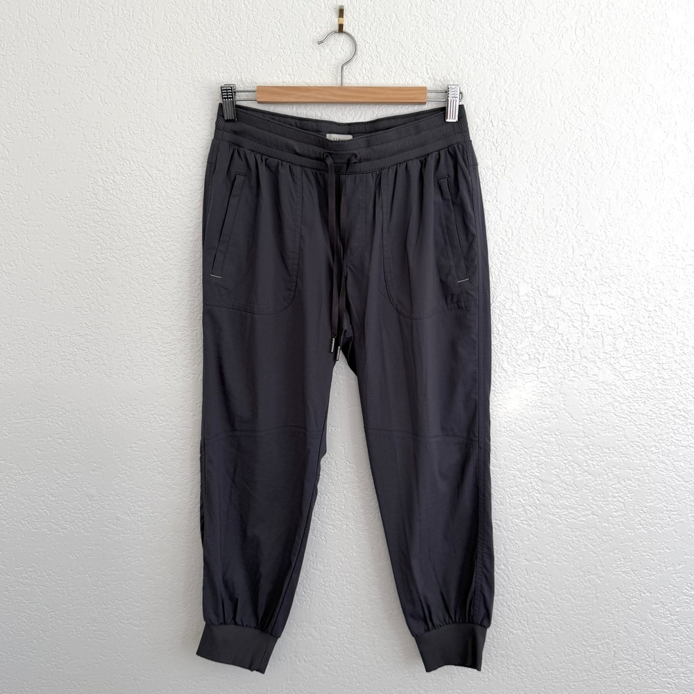 L.L.Bean Vista Camp Jogger Pants Gray Small Petite Stretch Ripstop Hiking Travel